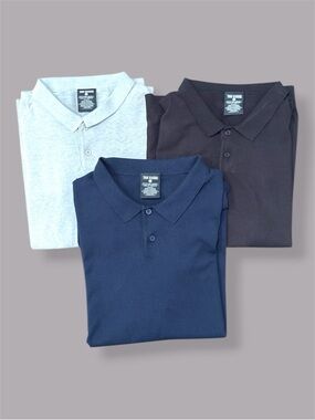 True Classic Polo Shirt Pack - Black, Navy, and Gray